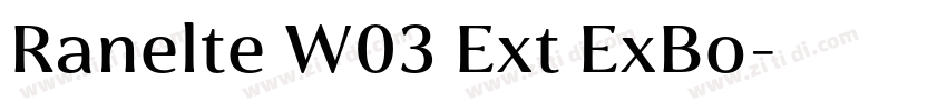 Ranelte W03 Ext ExBo字体转换